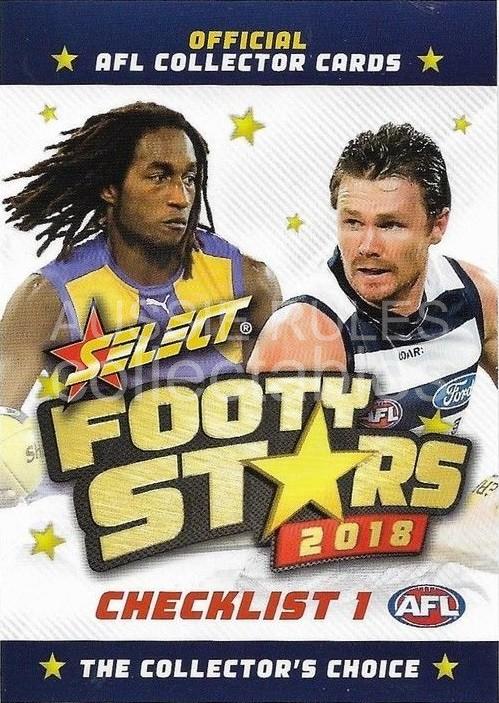 2018 AFL SELECT FOOTY STARS SELEX TEAM SET OF 10 CARDS BRISBANE 